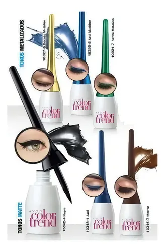 Delineador Liquido Color Trend – Avon Color Marrón mate