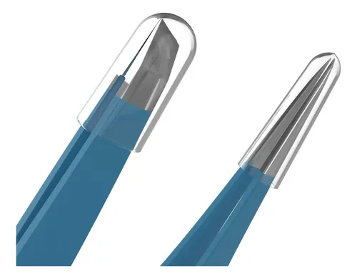 Juego De 2 Pinzas Para Cejas Tweezer Guru, Acero Inoxidable,