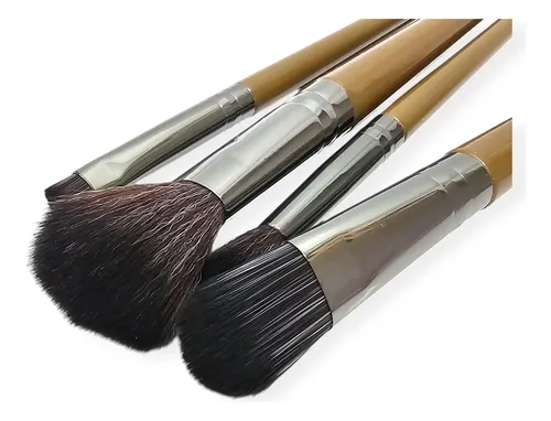 Set Brochas Pinceles 4 Piezas Maquillaje Make Up