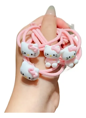 4 Coleteros Hello Kitty De Alta Elasticidad, Regalo Para Mej Juego De 4 Piezas Hello Kitty