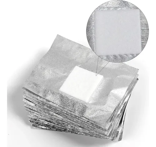 Papel Aluminio Caja X100 Para Remover Semipermanente Con Wip