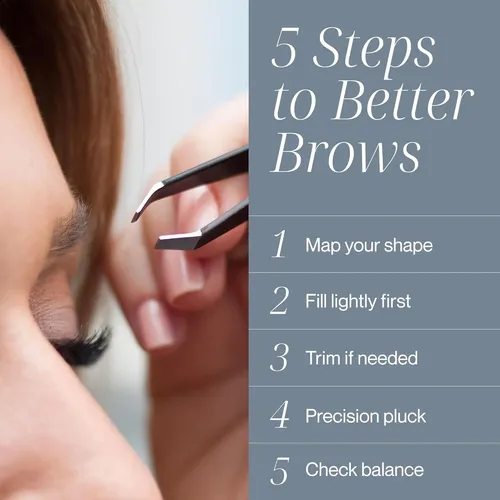 Pinzas De Cejas Tweezer Guru Acero Inoxidable Compactas 4