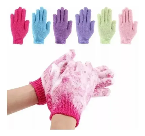Par De Guantes Exofoliantes Corporales Baño Spa