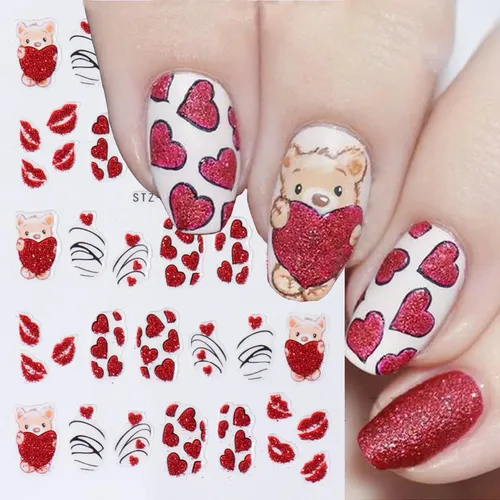 Pegatinas Para Uñas Lbpepamz Para El Día De San Valentín, 4