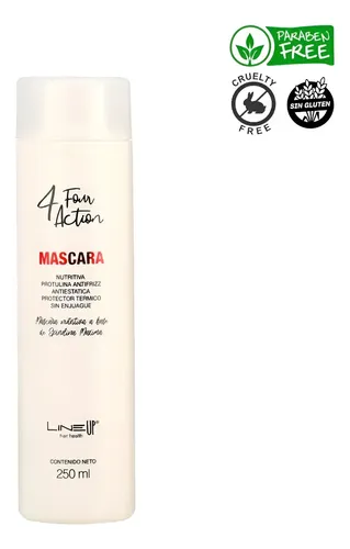 Crema De Peinar Sin Enjuague Antifrizz Protector Térmico, Espirulina Desenreda Reconstruye/Repara pelos dañados por su alto contenido proteico y aminoácidos Producto Profesional 250Mls LineUp