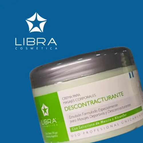 2 Crema Masajes Descontracturante 250gr. – Libra Cosmetica Fragancia Suave