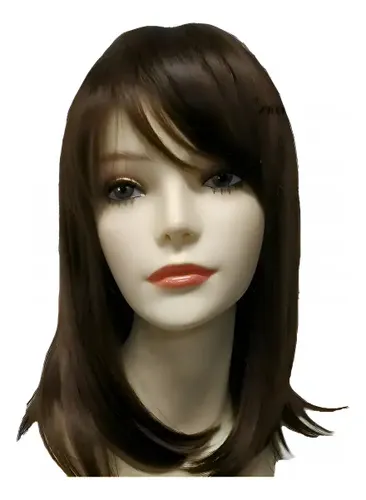 Peineta De Cabello Humano Real – Marrón Oscuro, Longitud Ver