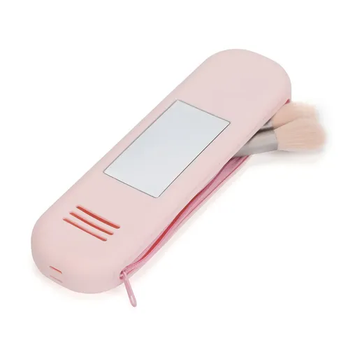 Neceser Portacosmeticos Mujer Estuches Maquillaje Viaje Color Rosa Diseño De La Tela Liso