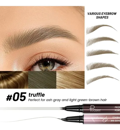 Lápiz Para Cejas Y Delineador Pudaier 2-en-1, Trufa