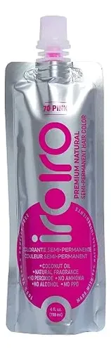 Iroiro Tinte Semi Permanente Natural 70 Pink 4oz