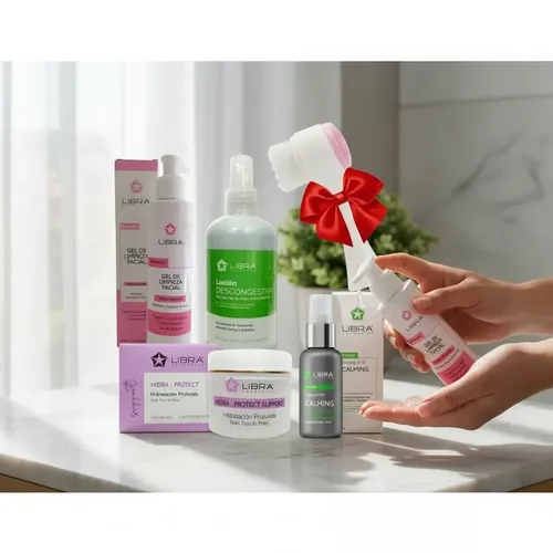 Kit Rutina Skincare Piel Sensible Rosacea Acne Cepillo Regal