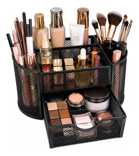 Organizador Cosméticos Malla Metálica Cajón 9 Compartimentos