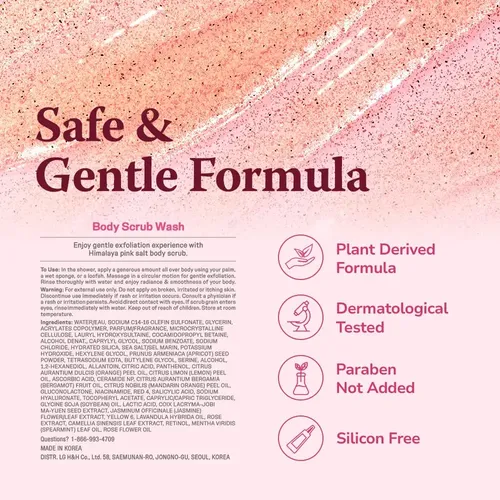 Exfoliante Y Gel De Baño Himalaya Pinksalt, 415 Ml