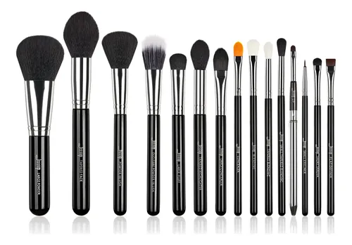 Juego De Brochas De Maquillaje Jessup Pro 15 Piezas Con Mang