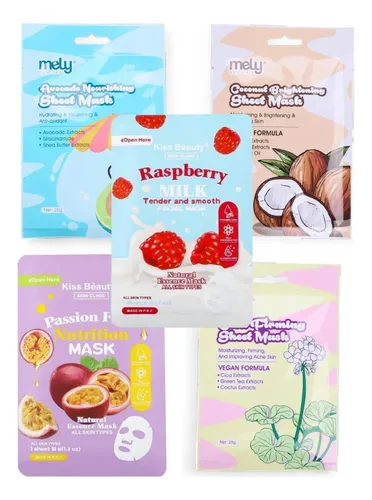 Set De Mascarilla Faciales X5 Unidades Mas 1 Regalo