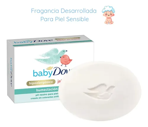 Dove Baby Jabon Barra Hipoalergénico Humec Sensible X 6 Unid
