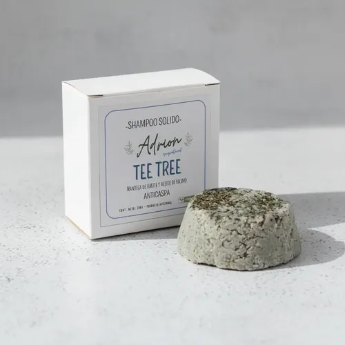 Shampoo Solido Teetree Anticaspa Artesanal, Natural Y Vegano