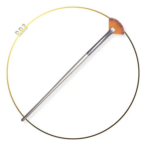 Mini Brocha Abanico P/iluminador Make Up Profesional Brush