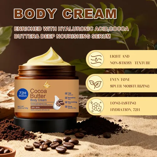 Loción Corporal Con Manteca De Cacao, Hidratación Profunda