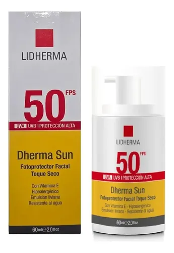 Dherma Sun Fotoprotector Facial Toque Seco Piel Grasa Fps 50