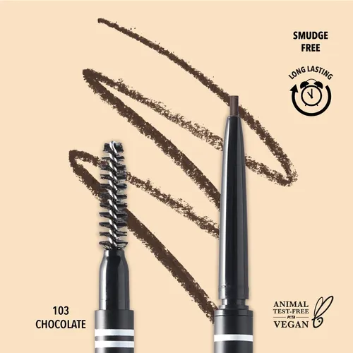 Moira Cosmetics Fine Brow Pencil Lápiz De Cejas Fino Marron
