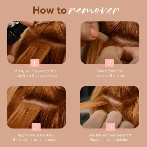 Cinta De Repuesto Para Extensiones De Cabello Con Cinta Adhe