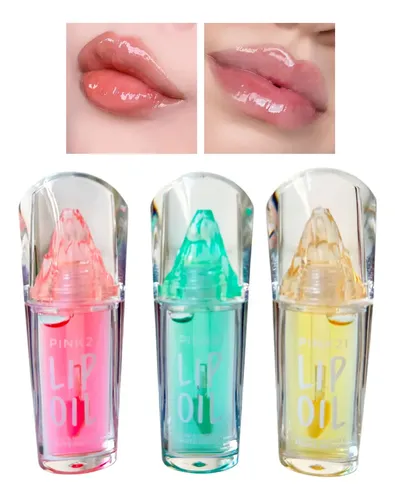 Brillo Labial Gloss Lip Oil Transparente Hidratante Pink 21