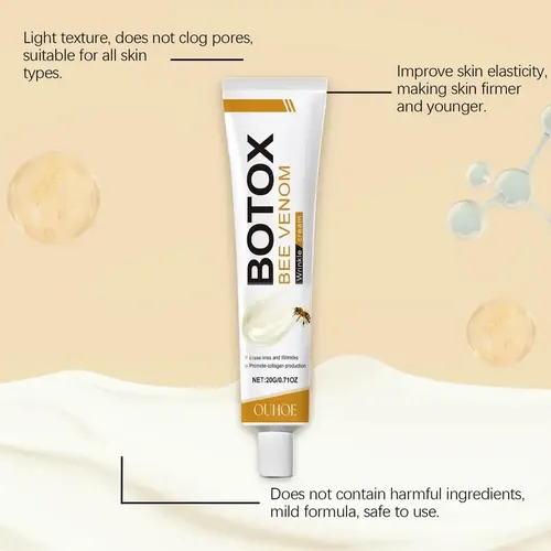 Crema Facial Botox Bee Venom Antiarrugas 20g Todo Tipo De Piel Día/noche