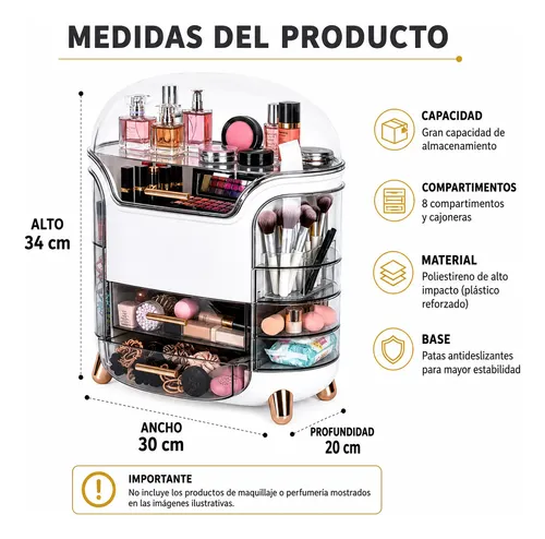 Organizador Porta Cosmético Maquillaje Cápsula Perfumes