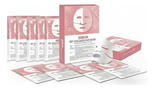 Pack X10 Mascarilla Facial Colageno Absorbible Hidratante