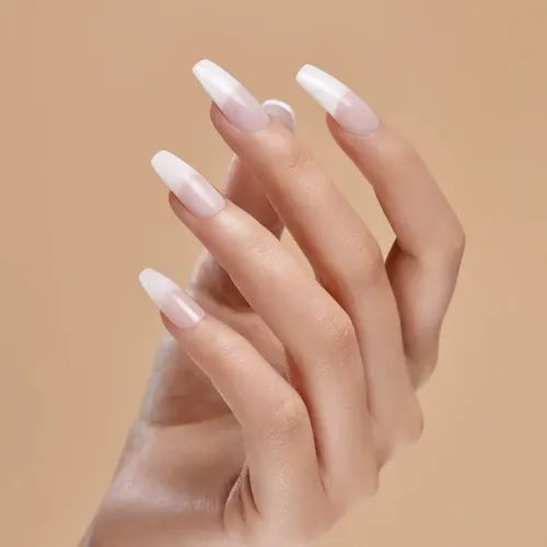 Uñas Postizas Bliss | Kiss Salon Acrylic French Nude Glue-on