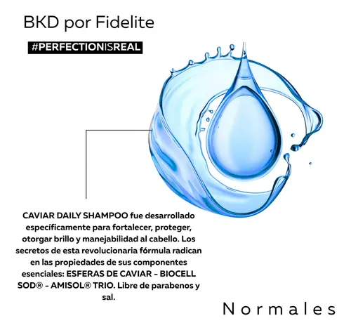 Shampoo Daily Cabellos Normales Fortalece Protege Brillo 250ml Caviar Anti Brizz Bkd By Fidelite Nutricion Hidratacion