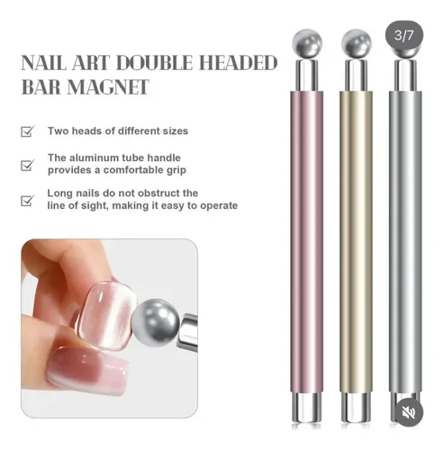 Imán Para Uñas Efecto Aura Para Esmalte Cat Eye Profesional