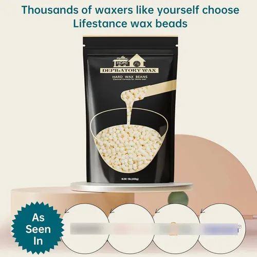 Kit De Cera Dura Lifestance 1 Lb Para Depilación Facial Y