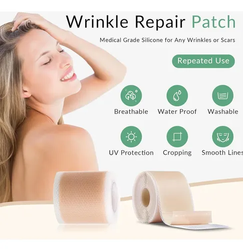 Cinta Facial Lejuv De Silicona De 1.6 Pulgadas X Patches, 4. 2pcs