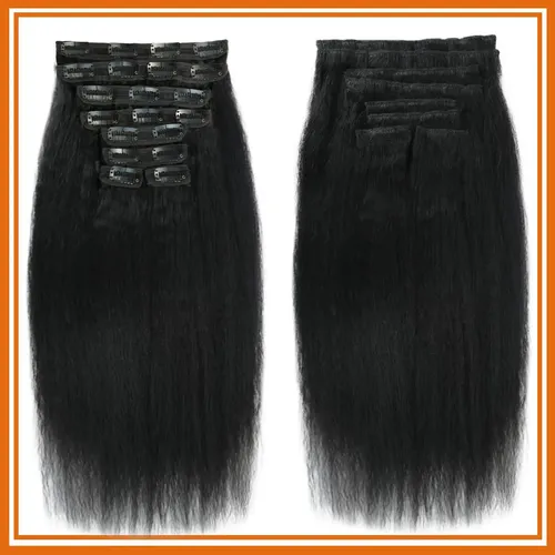 Extensiones 30 Cm Cabello Real Negro Liso