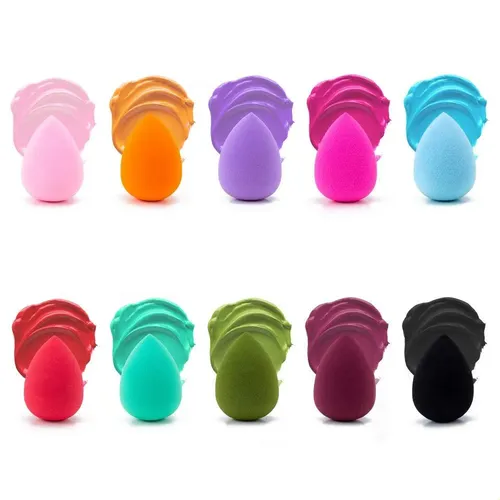 Ajoke 10pcs Makeup Sponge Blender Multi-colored Flawless For