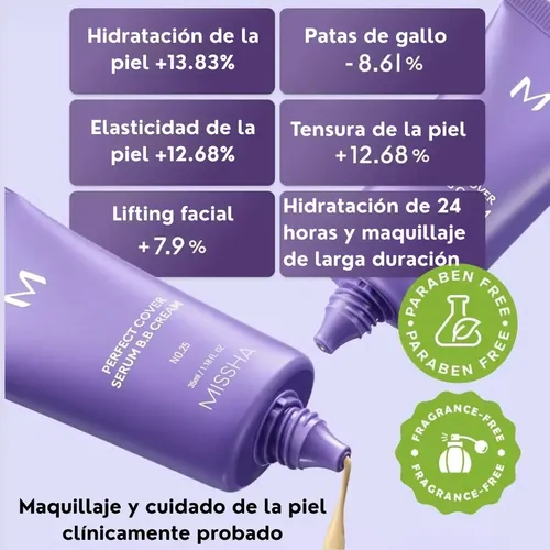 Bb Cream Base Maquillaje Coreana Hidratante Missha