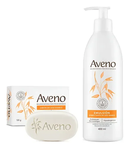 Aveno Combo Emulsión 400 Ml + Jabón Compuesto 120 Gr. Neutra
