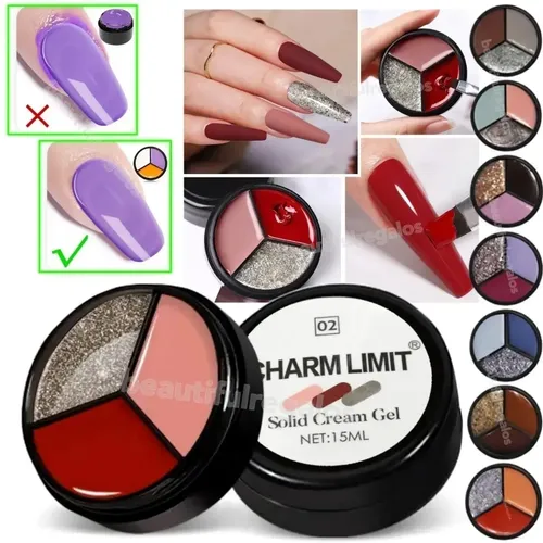 Esmalte En Gel Tricolor Paint Uv Uñas Semiperm Acrilicas