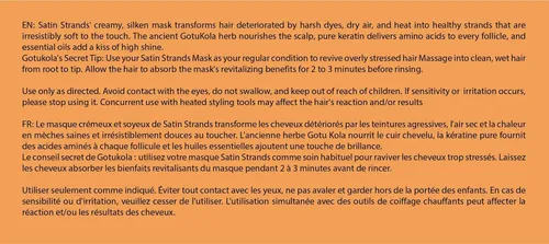 Mascarilla Capilar Gotukola Satin Strands Keratin Restorativ