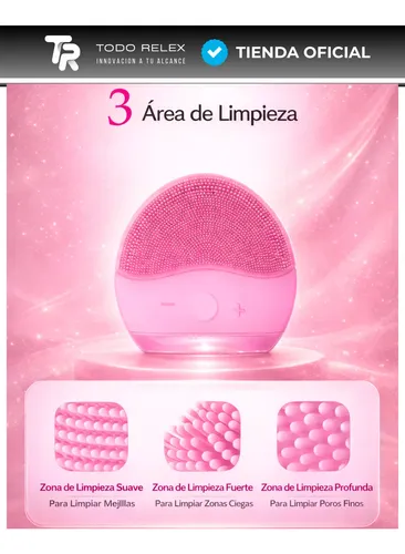 Limpiador Cepillo Facial Vibrador Masajeador Recargable Usb