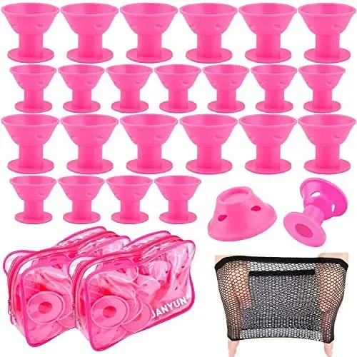 Rulos Mágicos De Silicona Para El Cabello, 80 Unidades, De J
