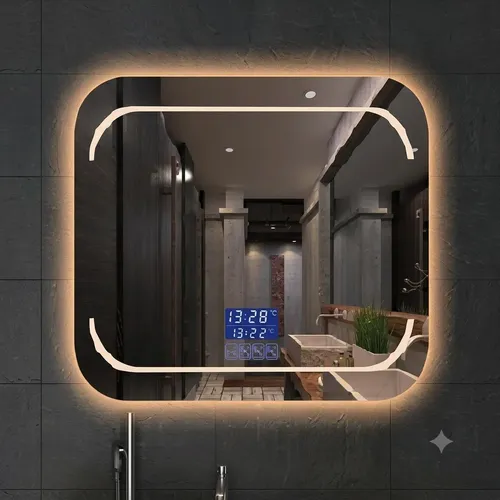 Espejo Con Luz Led Blanca Y Calida 50*70cm Otten