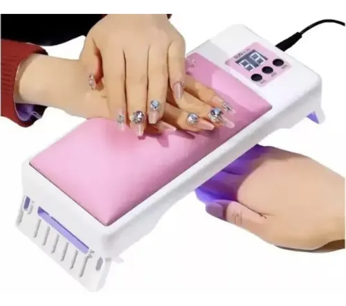 Cabina Secador Uñas 120w Uv Led Gel Semi Apoya Manos Transfo