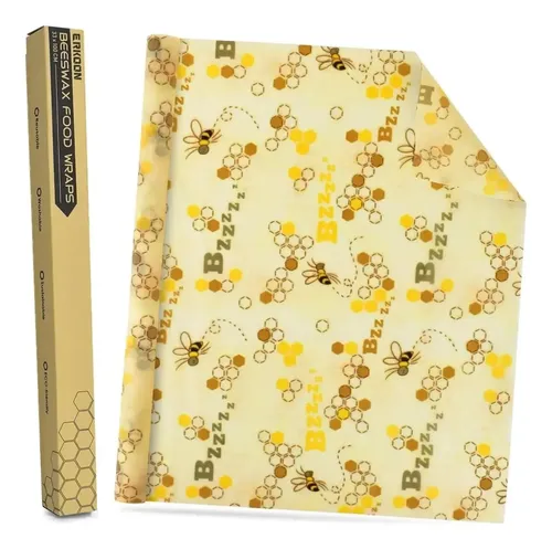 Envolturas De Cera De Abeja Reutilizables Erkoon 33x100cm