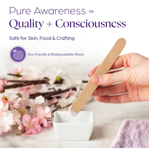 Aplicadores De Madera Wax Sticks Pure Awareness 150