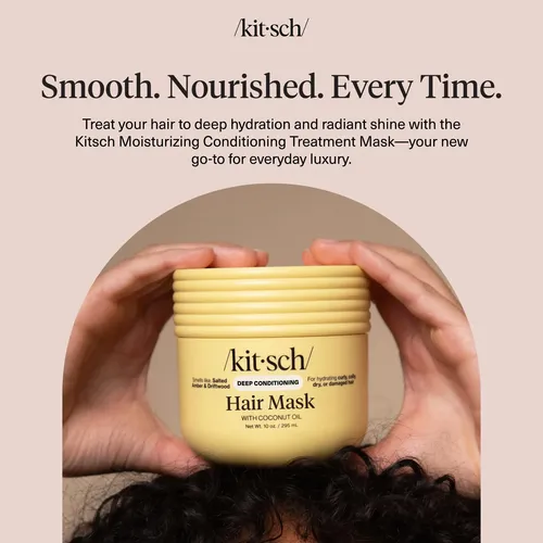 Mascarilla Kitsch Para Cabello Dañado, Aceite De Coco, 10 On