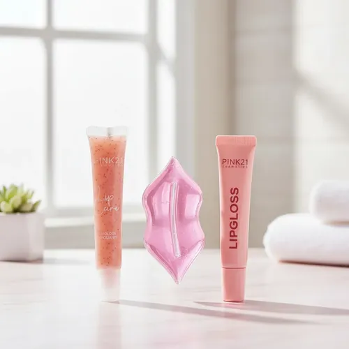 Kit Labios Exfoliante Gloss Mascarilla Pink 21 Vivai Regalo