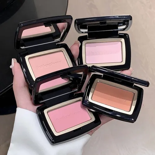 Blush En Polvo Compacto Con Espejo Para Uso Diario